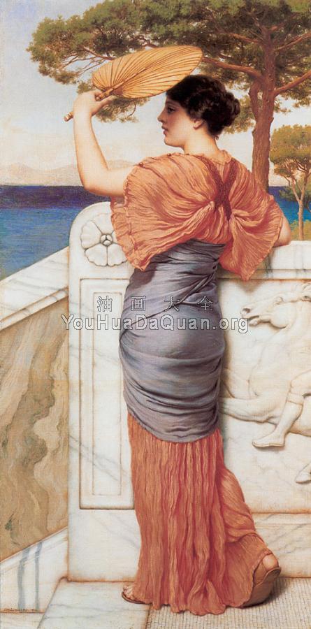 On the Balcony - 约翰·威廉·格维得